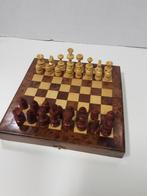 Houten schaakspel en Back Gammon spel, 2 in 1, Hobby en Vrije tijd, Gezelschapsspellen | Bordspellen, Gebruikt, Ophalen of Verzenden