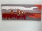 Abstracte skyline  - olieverf op canvas, Ophalen
