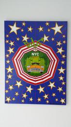 New York Yellow Cab - Olieverfschilderij, Antiek en Kunst, Ophalen of Verzenden