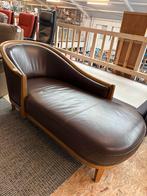 Luxe lederen Chaise Longue – Stijlvol & Comfortabel, Ophalen, Eenpersoons, Leer, Zo goed als nieuw