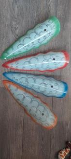 4 Uniek apart lampen kap glazen bol kelk murano thabur ??, Antiek en Kunst, Antiek | Glas en Kristal, Ophalen of Verzenden