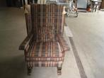Engelse stoffen (kasteel) fauteuil,, Huis en Inrichting, Fauteuils, Gebruikt