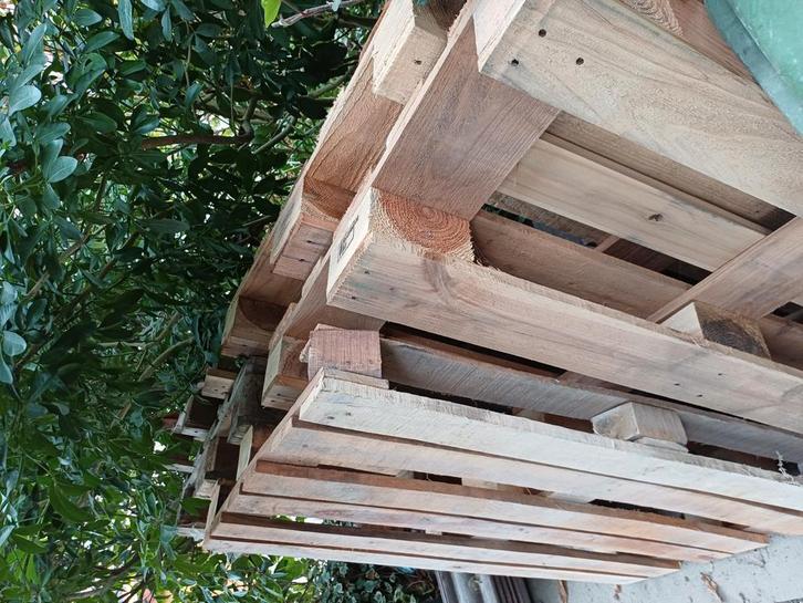 Pallets Gratis af te halen, Doe-het-zelf en Verbouw, Hout en Planken, Gebruikt, Pallet, Overige houtsoorten, 200 tot 250 cm, 50 mm of meer