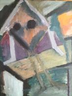 Groot schilderij – Godfried Pieters –110  130 cm–Gesigneerd, Antiek en Kunst, Ophalen