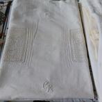 Prachtig Brocante / antiek oud linnengoed, Wit, Dekbedovertrek, Tweepersoons, Ophalen of Verzenden