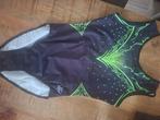 Turnpakje groen zwart, Sport en Fitness, Turnen, Maat 36 t/m 42, Ophalen of Verzenden, Zo goed als nieuw, Turnpak(je)