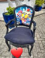 Dames fauteuile opnieuw gestoffeerd super mario, Kinderen en Baby's, Kinderkamer | Tafels en Stoelen, Ophalen, Nieuw, Stoel(en)