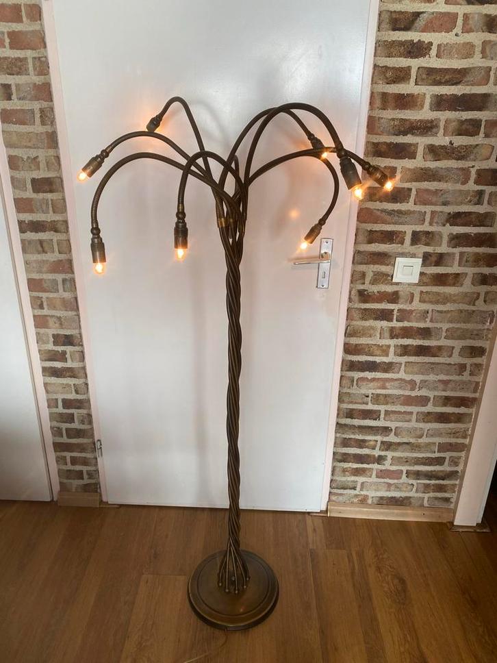 Medsing Staande Schemerlamp - Groot Formaat, Huis en Inrichting, Lampen | Vloerlampen, Gebruikt, 150 tot 200 cm, Metaal, Ophalen