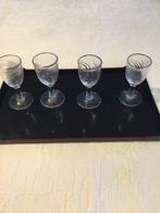 oude franse likeur glaasjes 4 x, Verzamelen, Glas en Borrelglaasjes, Ophalen of Verzenden, Gebruikt, Borrel- of Shotglas