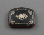 antieke portemonnee ingelegd zilver / celluloid, Verzenden, Zilver