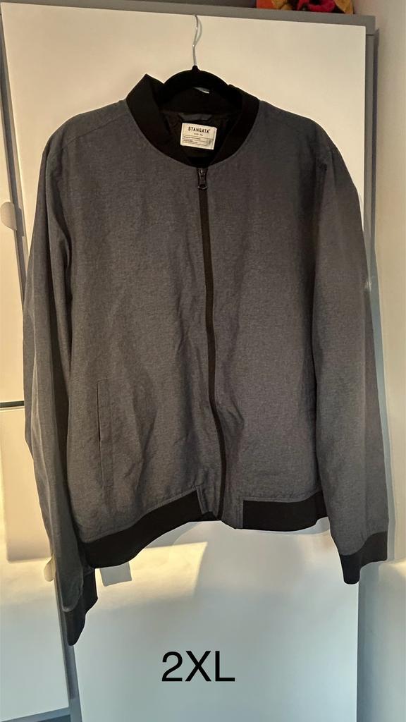 Grijs zomerjasje - Maat 2XL, Kleding | Heren, Jassen | Zomer, Gedragen, Grijs, Ophalen of Verzenden