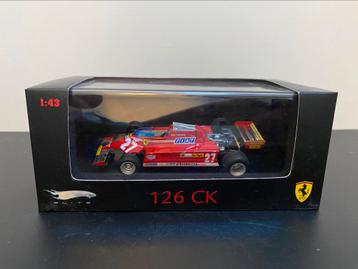 Hotwheels Elite Ferrari 126 CK F1 1/43 Villeneuve OVP beschikbaar voor biedingen