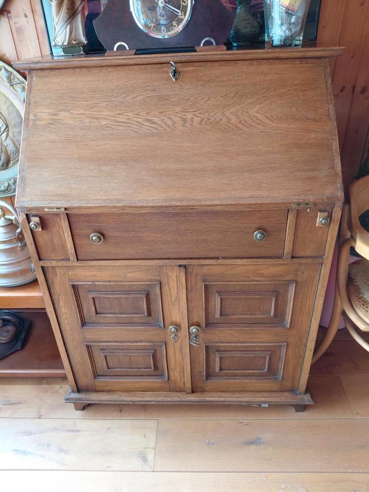 Antieke secretaire met opbergruimte, Huis en Inrichting, Kasten | Secretaires, Gebruikt, Ophalen