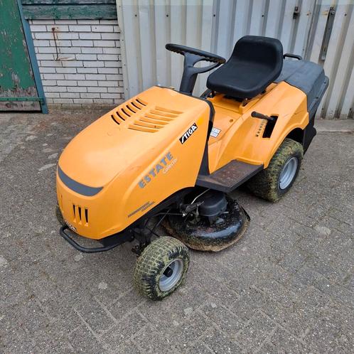 zitmaaier gezocht, Tuin en Terras, Zitmaaiers, Gebruikt, 90 tot 120 cm, Elektrische starter, Mulchfunctie, Opvangzak, Opvangbak
