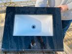 Granieten wasbak blad, Huis en Inrichting, Badkamer | Badkamermeubels, Ophalen, 50 tot 100 cm, Zo goed als nieuw, Minder dan 100 cm