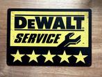 DeWalt Service  metalen reclamebord / wandbord (Old Look), Verzamelen, Merken en Reclamevoorwerpen, Reclamebord, Nieuw, Ophalen of Verzenden