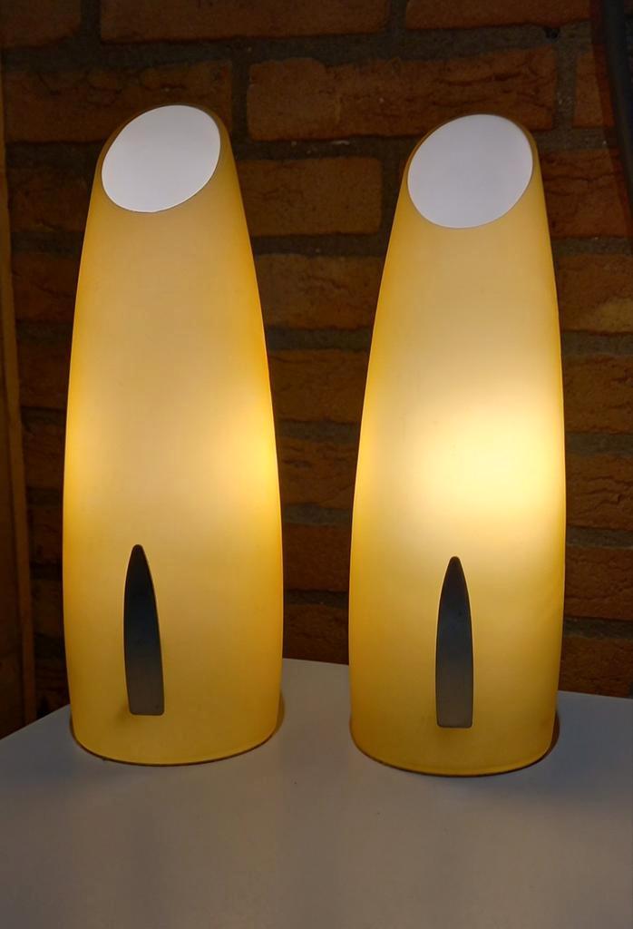 Vintage schemerlampjes, Huis en Inrichting, Lampen | Wandlampen, Gebruikt, Glas, Ophalen