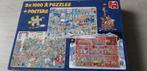 Jan van Haasteren 3x1000 - Mist 1 stukje, Hobby en Vrije tijd, Denksport en Puzzels, Ophalen