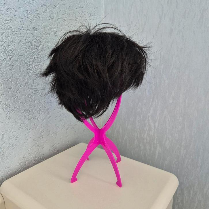 Nieuw - donkerbruin synthetisch haarwerk Frans Koopal, Sieraden, Tassen en Uiterlijk, Uiterlijk | Haarverzorging, Zo goed als nieuw