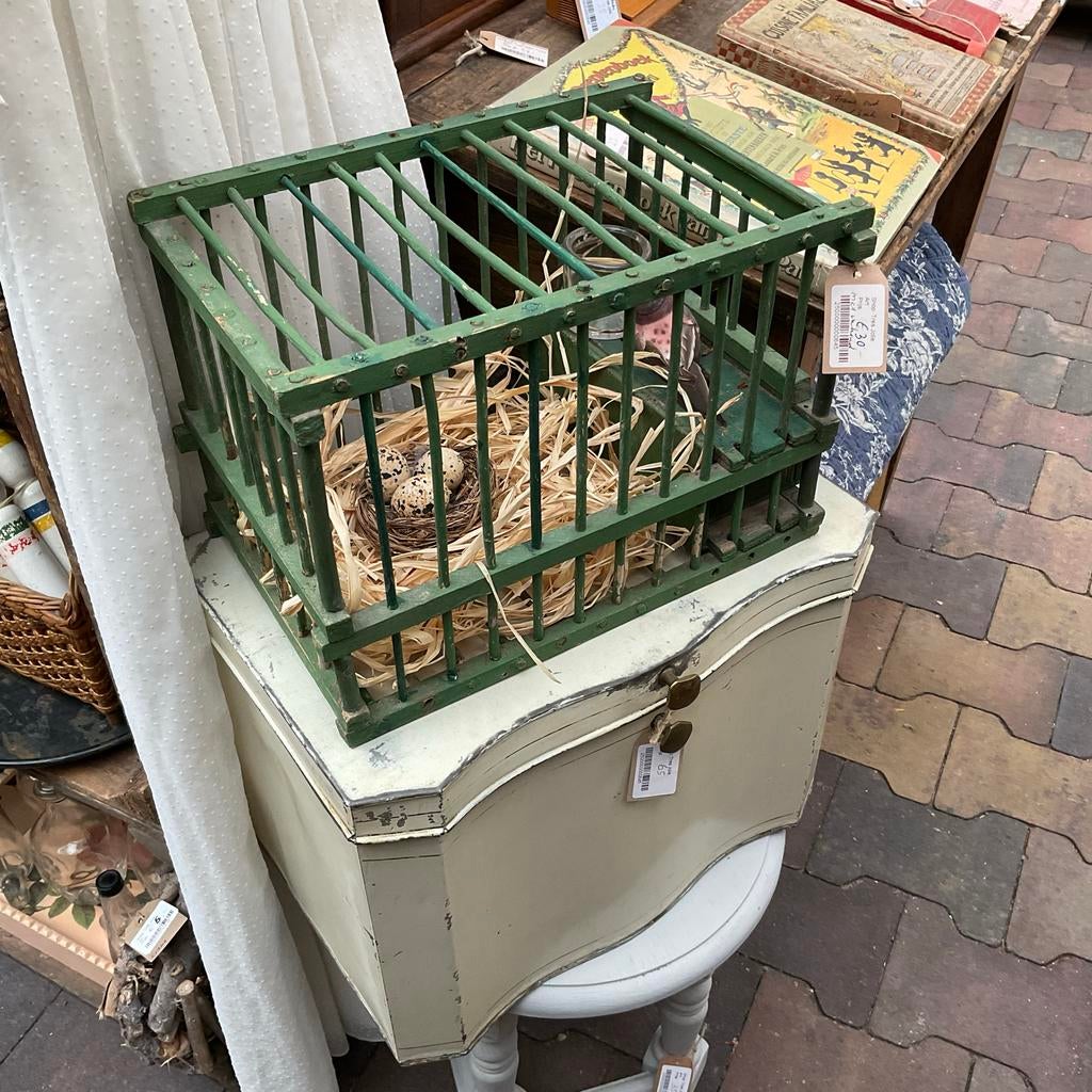 Vogelkooi en bakkersblik *floor epe*, Antiek en Kunst, Ophalen of Verzenden