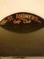 UNIEK OUDE HOUTEN DRANK KAST GOLF 125X50X35 CM VINTAGE STAAT, Ophalen