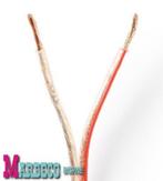 Speakerkabel, CCA 2x 2,50 mm2, 100 meter, Transparant, 10 meter of meer, Nedis, Nieuw, Info@marbeco.nl