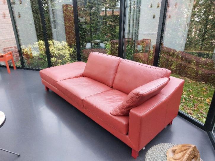 Leolux Bank, Huis en Inrichting, Banken | Bankstellen, Zo goed als nieuw, Rechte bank, Driepersoons, 200 tot 250 cm, Minder dan 75 cm