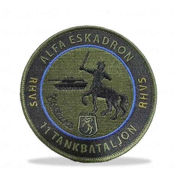 11 Tankbat patch, Verzamelen, Militaria | Algemeen, Landmacht, Embleem of Badge, Nederland, Ophalen