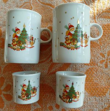 Evarsberg Germany jaren 80 kerst mokken kerstboom kerstman  beschikbaar voor biedingen