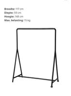 Turbo kledingrek Ikea - 117 cm breed - zgan, Kleding | Dames, Kledingrekken, Ophalen, Zo goed als nieuw