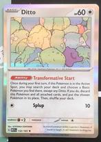 Pokemon - Ditto (MEW 132) Holo rare~, Ophalen of Verzenden, Nieuw, Losse kaart, Foil