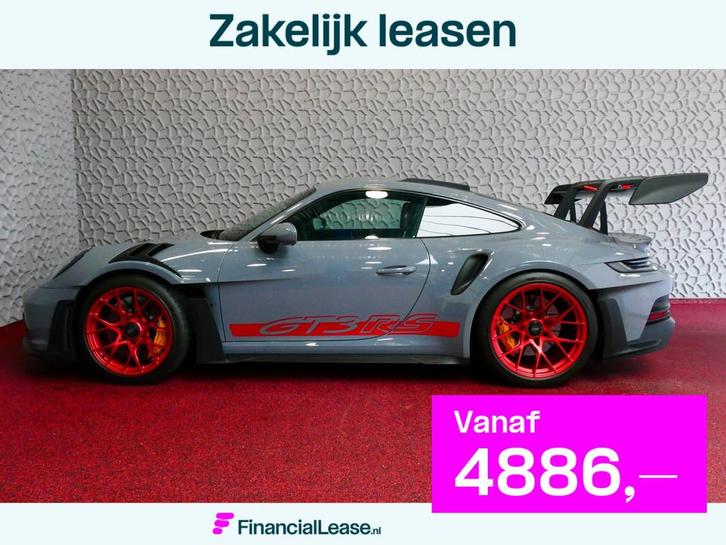 Porsche 911 4.0 GT3 RS BTW/BPM/KERAMISCH/LIFT/CLUBSPORT/XPEL, Auto's, Porsche, Bedrijf, Lease, Financial lease, ABS, Achteruitrijcamera