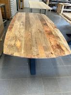 Deens ovale mango tafel 240 cm met matrixpoot, Huis en Inrichting, Tafels | Eettafels, Ophalen, 100 tot 150 cm, Vijf personen of meer