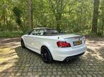 Bmw 135i e88 cabrio M-pakket DCT LCI N55 306pk Harman.K, Achterwielaandrijving, Zwart, Cabriolet, Wit