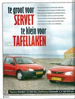 Autokampioen triotest Saxo , Charade , Starlet 1996, Ophalen of Verzenden, Gelezen, Citroën