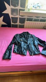Leren jas hema, Kleding | Dames, Jassen | Zomer, Ophalen of Verzenden, Zo goed als nieuw, Maat 38/40 (M), Zwart