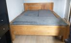 Massief Houten Bed, 2 persoonsbed, Huis en Inrichting, Slaapkamer | Bedden, Ophalen, Gebruikt, Tweepersoons, Hout