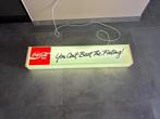 Vintage coca cola lichtbak 1989 you can’t beat the feeling, Ophalen, Gebruikt, Reclamebord