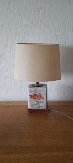 Tafellamp vintage Chinees keramiek voet rechthoek, Ophalen of Verzenden, Gebruikt, Minder dan 50 cm