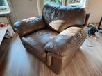 1,5 persoons luie stoel, Huis en Inrichting, Stoelen, Ophalen, Gebruikt, Bruin, Leer
