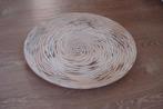 Nwe unieke houten schaal in reliëf uitgesneden diam. 40 cm, Schaal, Rond, Nieuw, Ophalen of Verzenden