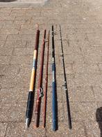 Set van 2 zeehengels, Watersport en Boten, Ophalen of Verzenden, Gebruikt, Werphengel