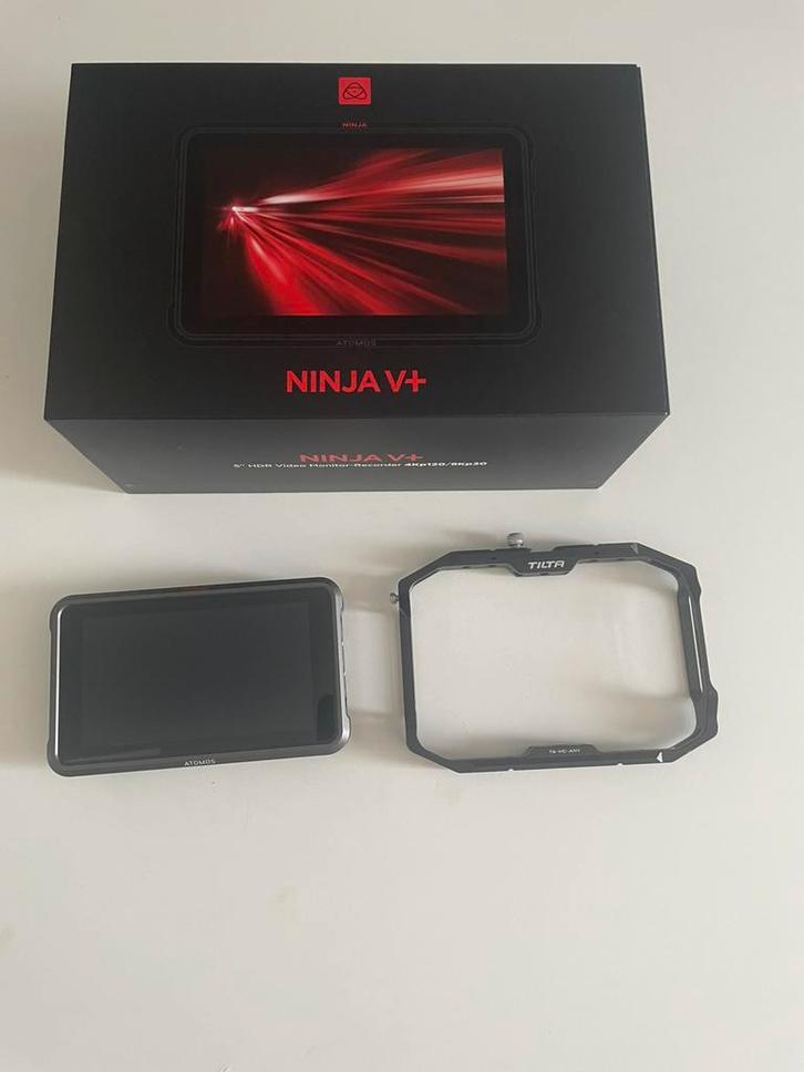 Ninja V+ Atomos + Tilta Cage, Audio, Tv en Foto, Professionele Audio-, Tv- en Video-apparatuur, Zo goed als nieuw, Video, Ophalen of Verzenden