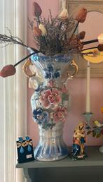 Prachtige parelmoer grote vaas zoet en vintage, Antiek en Kunst, Ophalen of Verzenden