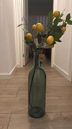Groene Vaas met Handvat, Ophalen, Minder dan 50 cm, Groen, Glas