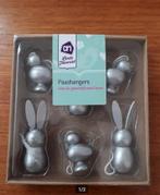 Paashangers zilver en wit van fsc gecertificeerd hout, Diversen, Ophalen, Nieuw