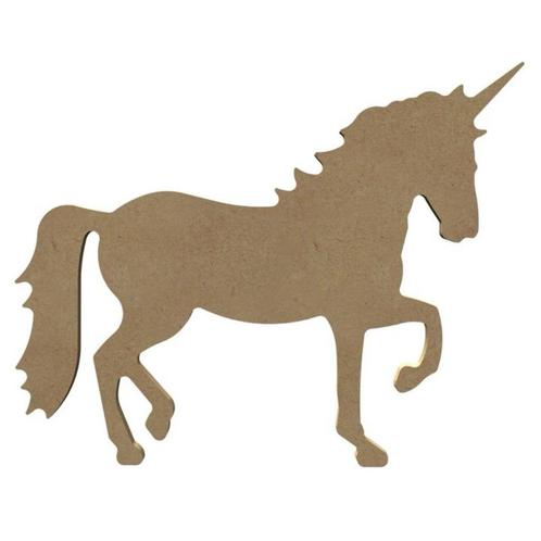 Gomille MDF eenhoorn 25,5 x 26 cm dikte 6 mm, Hobby en Vrije tijd, Knutselen, Nieuw, Materiaal, Ophalen of Verzenden