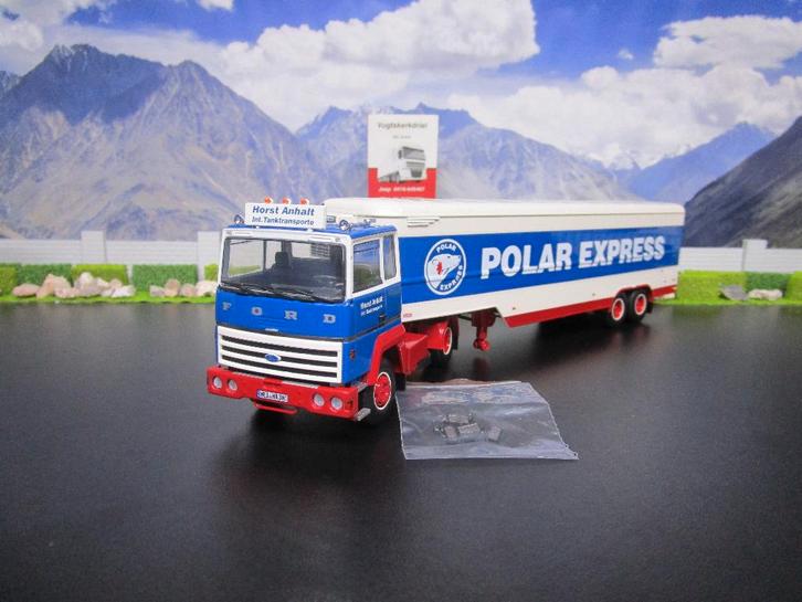 Tekno 84973 Anhalt / Polar Express, Ford Transcontinental, Hobby en Vrije tijd, Modelauto's | 1:50, Nieuw, Bus of Vrachtwagen
