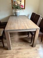 Mooie eikenhouten eettafel, Huis en Inrichting, Ophalen, 200 cm of meer, 50 tot 100 cm, Zo goed als nieuw