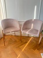 Fluwelen eetkamerstoelen/ dining chairs, Huis en Inrichting, Stoelen, Verzenden, Gebruikt, Vier